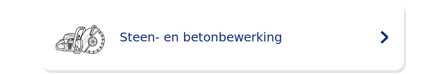 Witte navigatiebalk met pictogram van rek en tekst “Hoogtevoorziening” en een pijltje rechts.